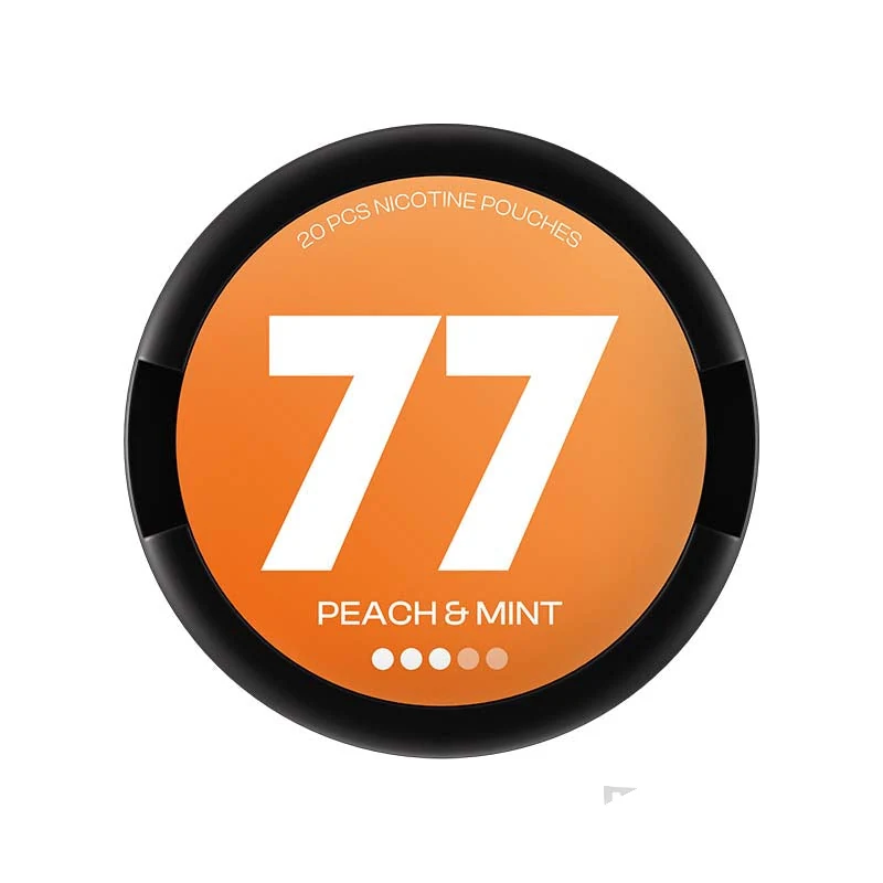 77 Peach & Mint nicotine pouches