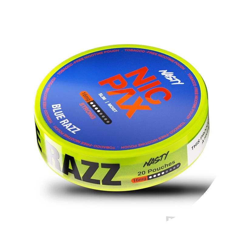 Nasty Nicpax Blue Razz nicotine pouches