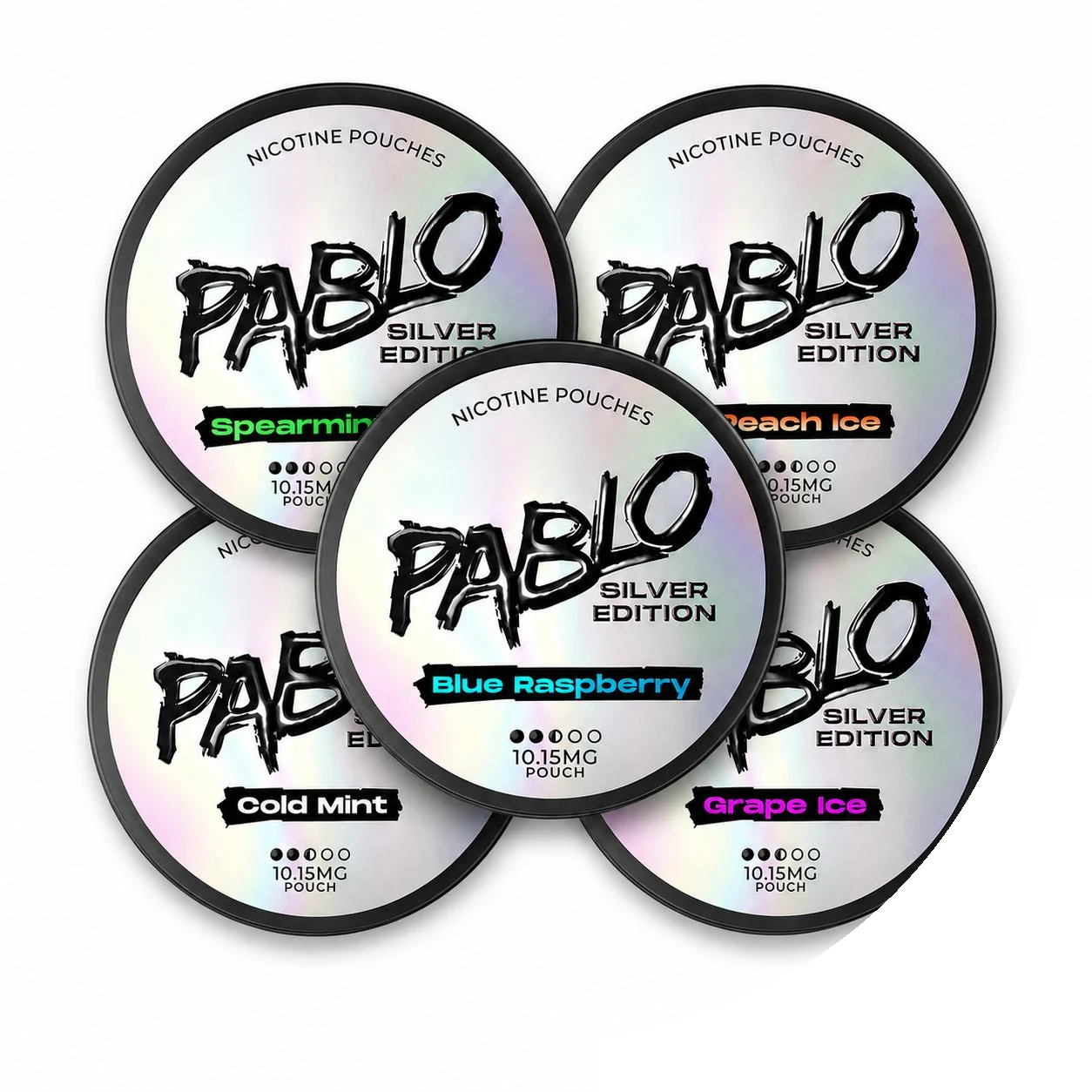Pablo Silver Edition 10mg Bundle (5-Pack) nicotine pouches