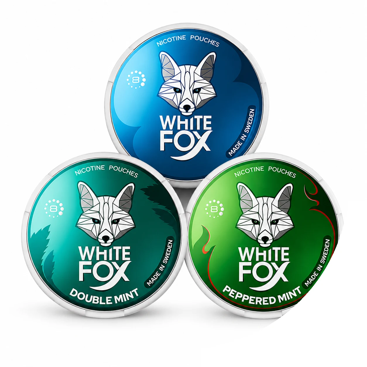White Fox Mint Edition Balanced 8mg Bundle nicotine pouches