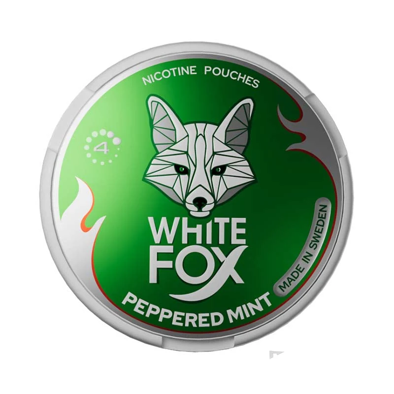 White Fox Peppered Mint 4mg nicotine pouches